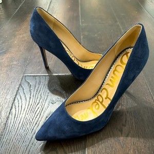 SAM EDELMAN Hazel Pointed Toe Pump in Navy Size 9